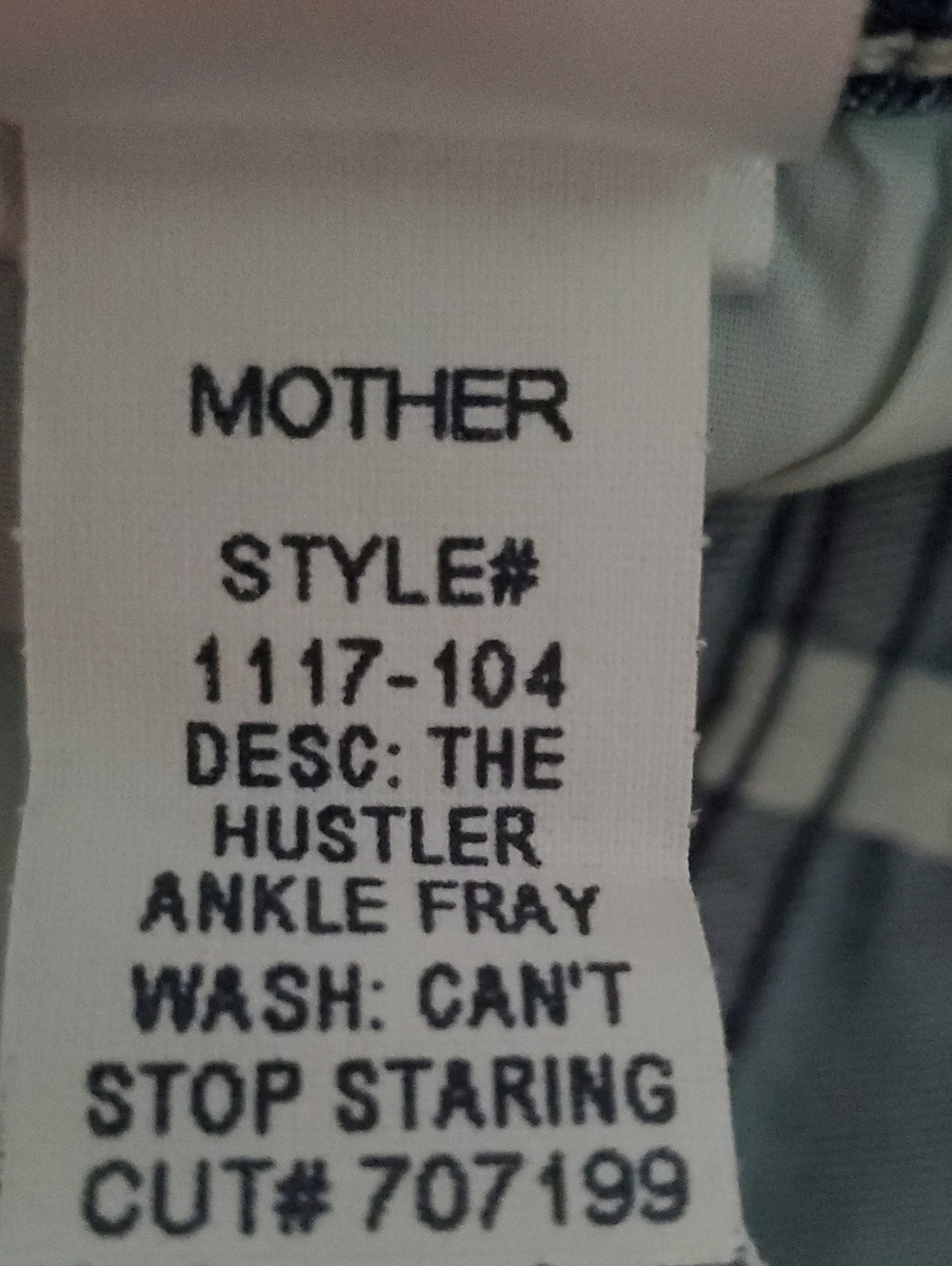 MOTHER The Hustler Ankle Fray Size 30 - Picture 7 of 7
